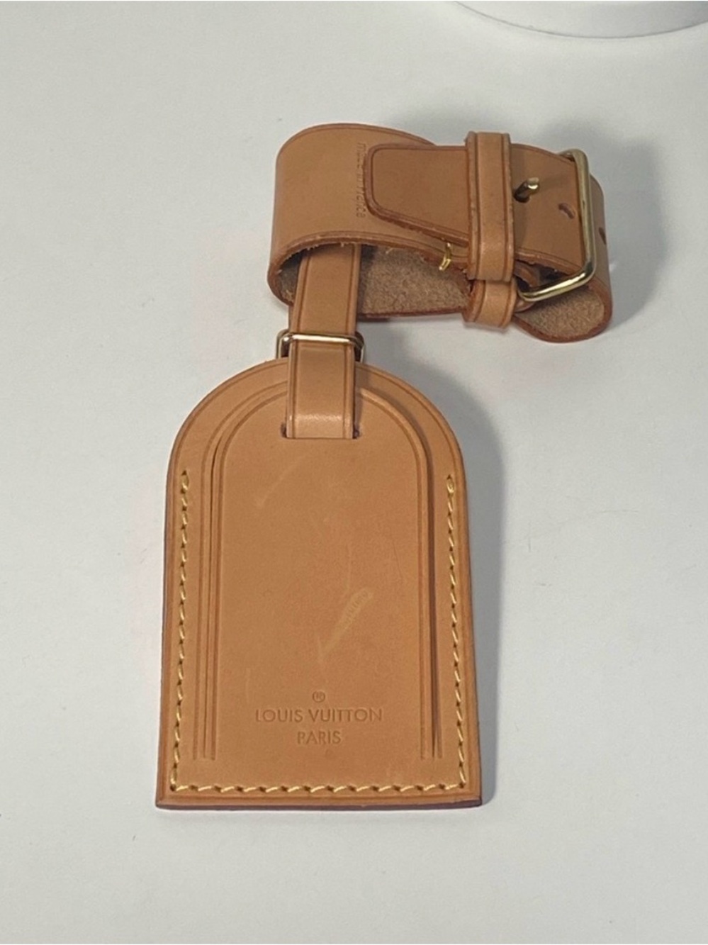 Final Price~ Louis Vuitton Vachetta Leather Luggage Tag & Poignet